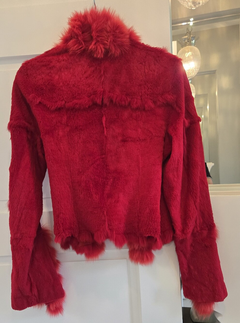 Red Shearling Jacket Sm - Picture 2 of 10